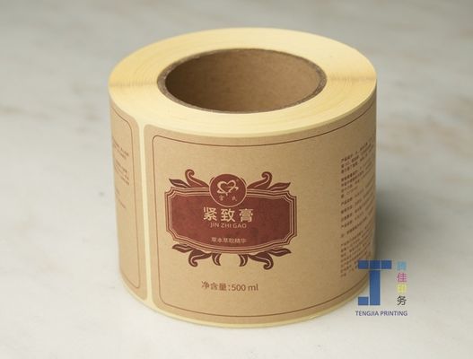 คุณภาพ  OEM Personalised Kraft Paper Sticker Label With Matte Lamination โรงงาน
