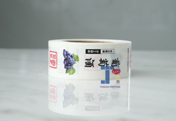 การพิมพ์สีเต็ม PE ไวน์สติ๊กเกอร์เล็บไซต์