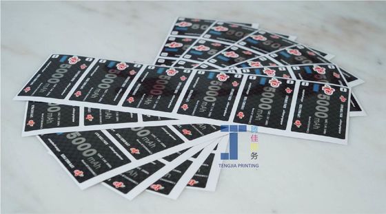 การพิมพ์ดิจิตอล สติ๊กเกอร์สินค้าอิเล็กทรอนิกส์สําหรับ PE Wire Coding Water Retardant